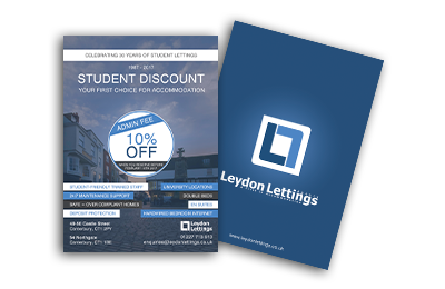 Leydon Student Republic A6 Discount Flyer