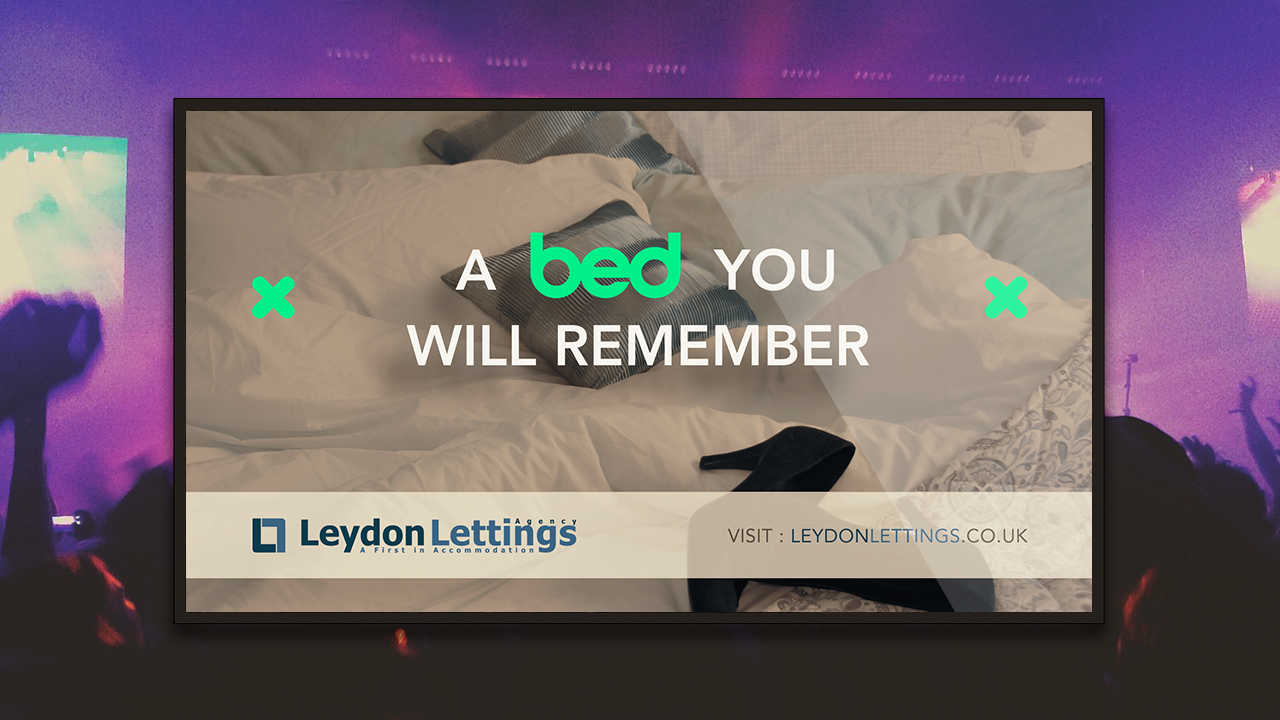 Leydon Student Republic BED Plasma Advert