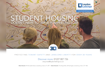 Canterbury Map Student Advert
